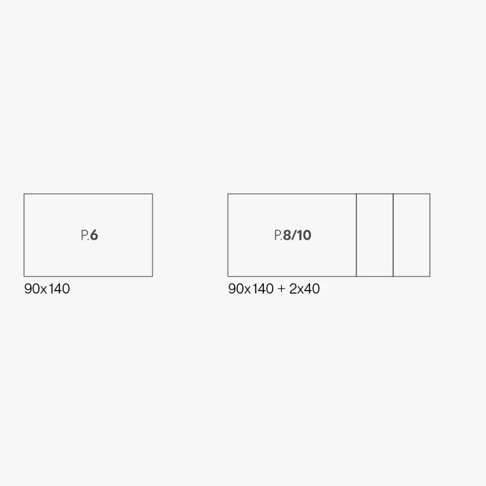 Utdragbart glaskeramiskt bord Fokos Terra Finish Made in Italy - Ariel Viadurini