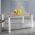 Utdragbart glaskeramiskt bord Fokos Terra Finish Made in Italy - Ariel