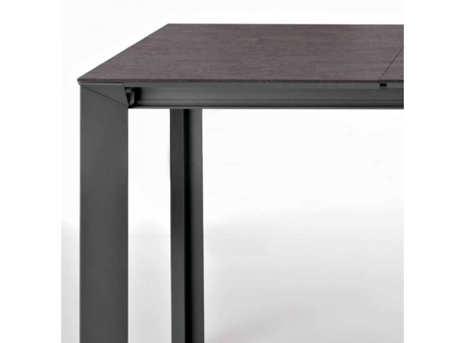 Modernt utdragbart bord, med aluminiumstruktur - Blera Viadurini