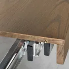 Modernt utdragbart askträbord tillverkat i Italien Parre Viadurini