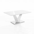 Modernt bord utdragbart upp till 200 cm i Mdf och stål - Sannio