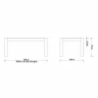 Modernt förlängningsbord i massiv ek, L180 / 280xP100cm, Jacob Viadurini