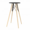 Round Design High Bar Table i Wood and Hpl, 4 Pieces - Faz Wood av Vondom