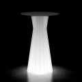 Lysande utomhusbord med LED-bas och Hpl-topp Tillverkad i Italien - Tinuccia