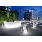 Utomhus högt bord med lysande bas och Hpl-topp Tillverkad i Italien - Tinuccia Viadurini