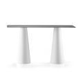 Utomhus högt bord med rektangulär topp i Hpl tillverkad i Italien - Forlina