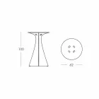 Modern design högbord, i polyeten - Jet Next av Slide Viadurini