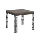 Bokfällbart bord till 180 cm i trä och järn Tillverkat i Italien - Fiume Viadurini