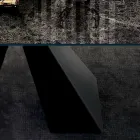 Bord med integrerade förlängningar i keramik och stål Tillverkat i Italien - Dalmata Viadurini