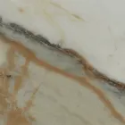 Bord med träunderrede och keramikskiva Calacatta Hermitage - Infinity Viadurini