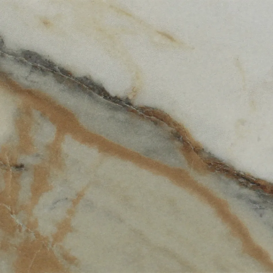 Bord med träunderrede och keramikskiva Calacatta Hermitage - Infinity Viadurini