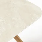 Bord med träunderrede och Chianca keramikskiva från Ostuni - Infinity Viadurini