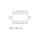 Bord med tunnformad keramikskiva och stålunderrede Tillverkat i Italien - Ezzellino Viadurini