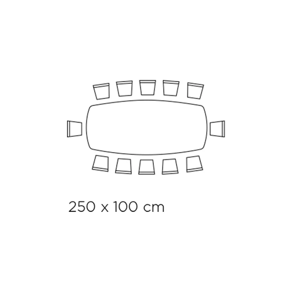 Bord med tunnformad keramikskiva och stålunderrede Tillverkat i Italien - Ezzellino Viadurini