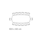 Bord med tunnformad keramikskiva och stålunderrede Tillverkat i Italien - Ezzellino Viadurini