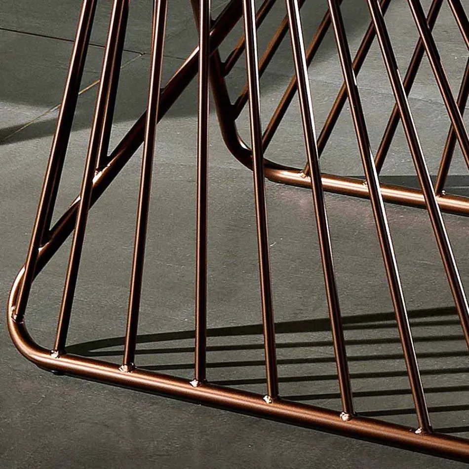 Bord med topp gjord i Italien modern glaskeramik, Mitia Viadurini