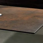 Bord med topp gjord i Italien modern glaskeramik, Mitia Viadurini