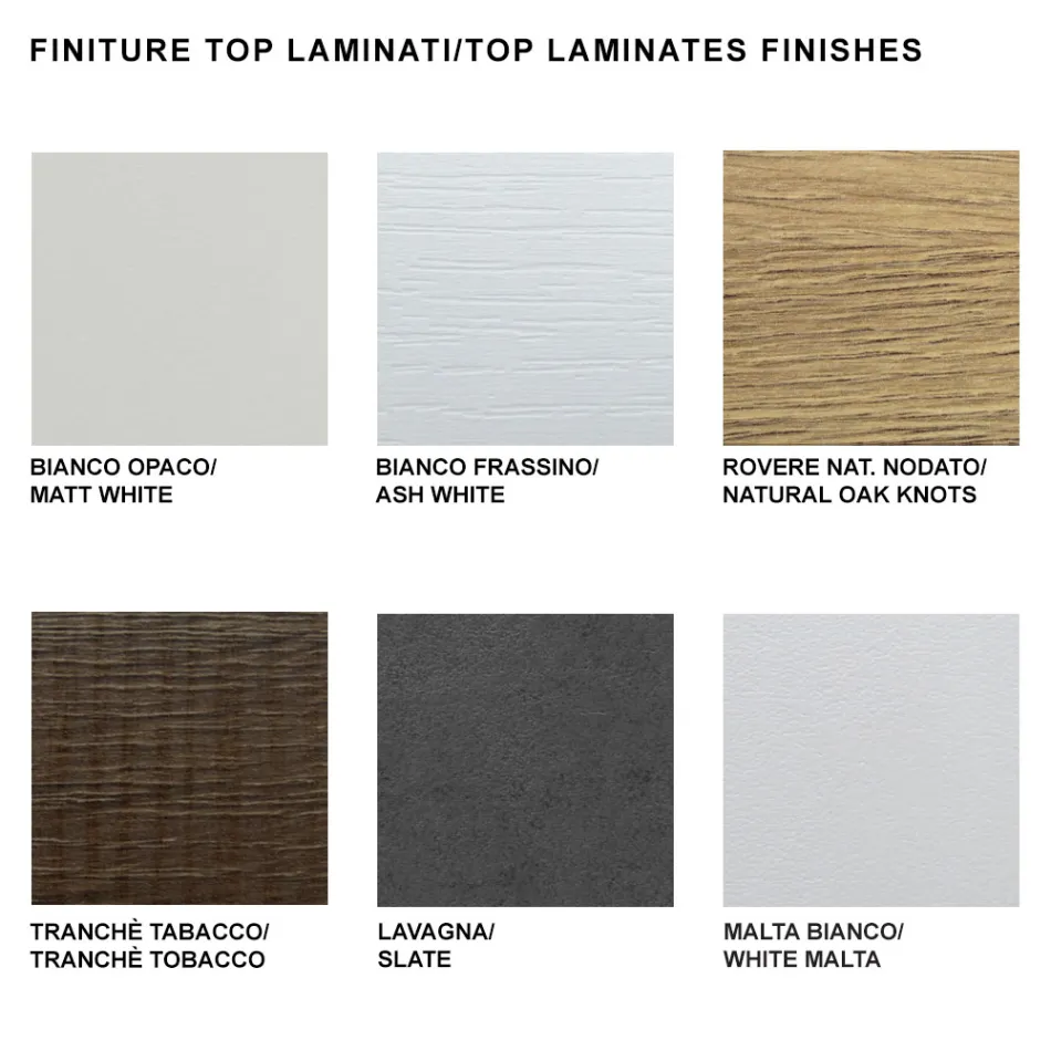 Utdragbart konsolbord upp till 325 cm i Made in Italy Laminate - Dalmatinsk Viadurini