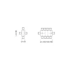 Utdragbart konsolbord i fanerat trä Tillverkat i Italien - Gordito Viadurini