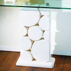 Konsolbord i sten och glas med modern Hosios design Viadurini