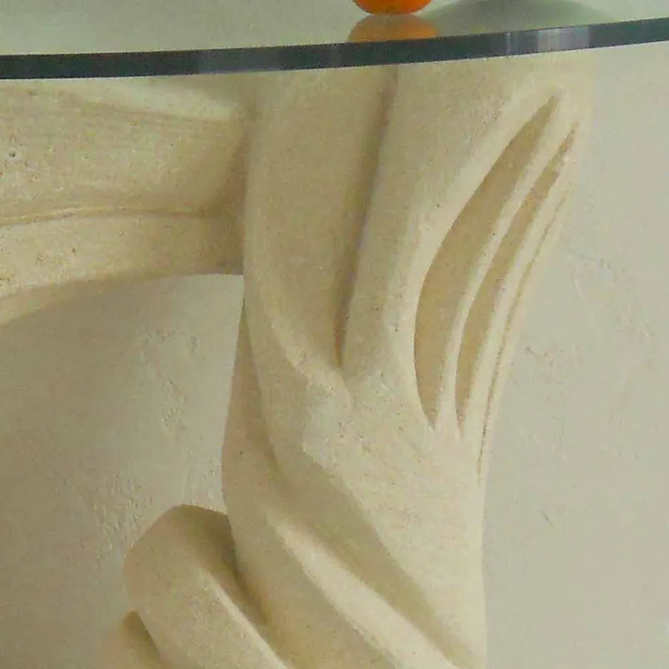 Konsolbord i sten och kristall av Emera design Viadurini