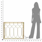 Modern design rektangulärt järnkonsolbord - Karine Viadurini