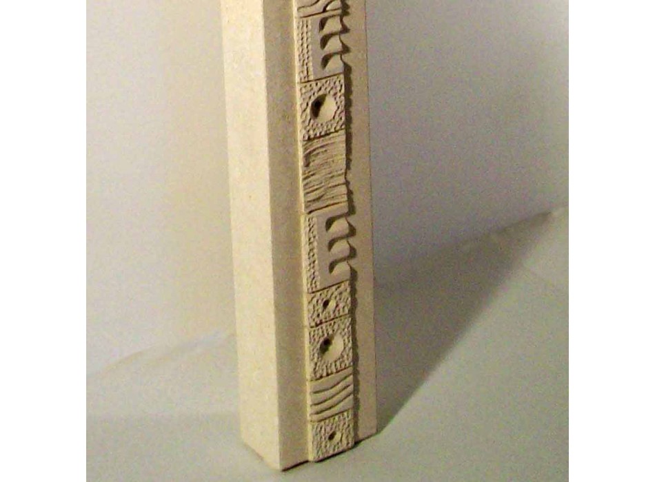 Rektangulär konsolbord i sten och kristall av Abidos design Viadurini