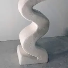 Runda bord i sten och kristall av Babylas design Viadurini