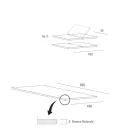 Utdragbart köksbord upp till 280 cm i trä tillverkat i Italien - Carlino Viadurini