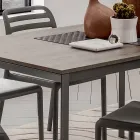 Köksbord med melaminplatta och metallbotten tillverkad i Italien - Spilla Viadurini