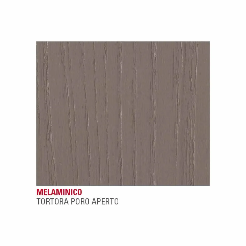 Köksbord med melaminplatta och metallbotten tillverkad i Italien - Spilla Viadurini