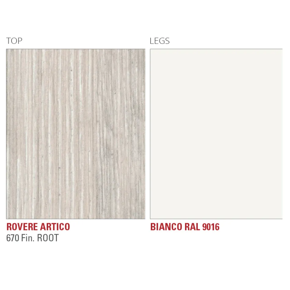 Köksbord i HPL med Fine Made in Italy metallunderrede - Pinocchio Viadurini