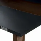 Mdf köksbord med massiv träinsats Tillverkat i Italien - Tusco Viadurini