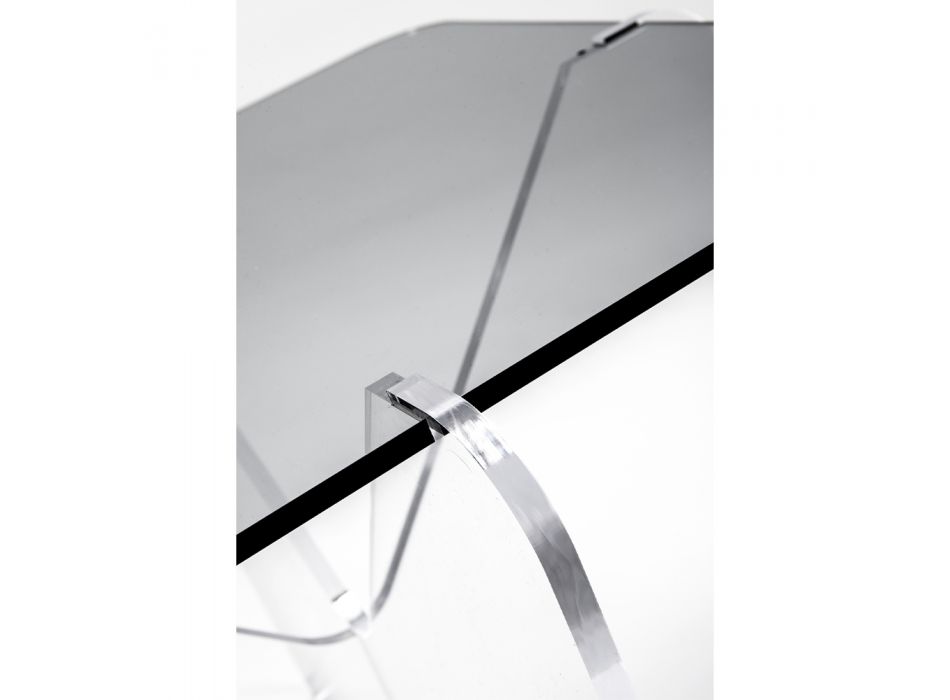 Design soffbord i transparent eller rökt plexiglas - Draco Viadurini