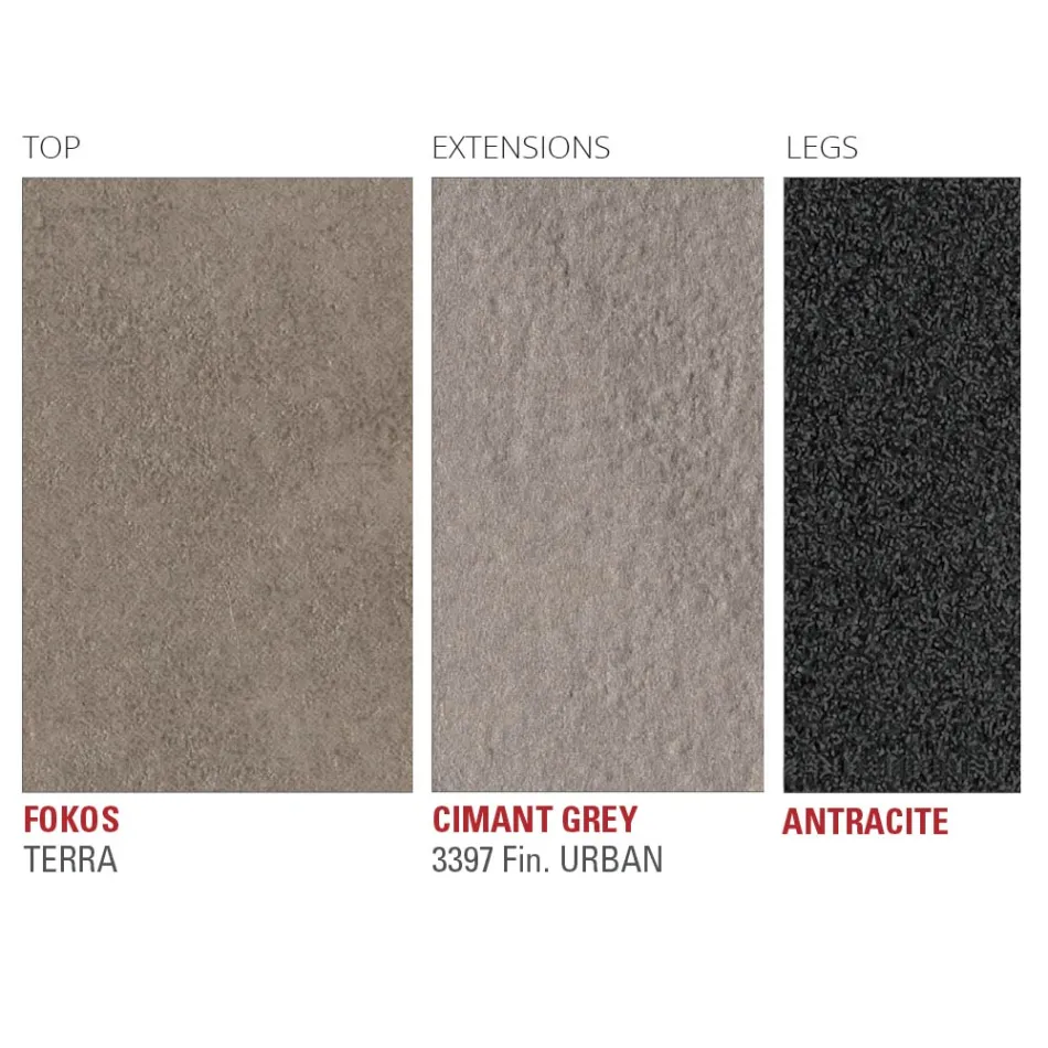 Utdragbart köksbord i Fine Laminam Keramik Tillverkat i Italien - Efisto Viadurini