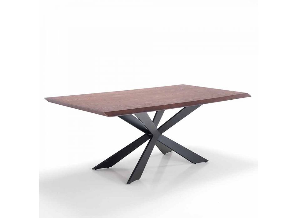 Kökbord för modern design i MDF och metall, Hoara Viadurini