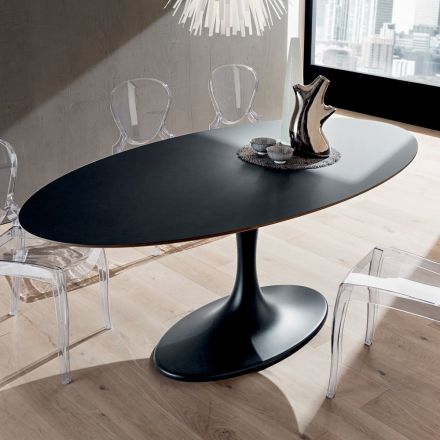 Köksbord i Fenix och lackad syntetisk marmor tillverkad i Italien - Brontolo Viadurini