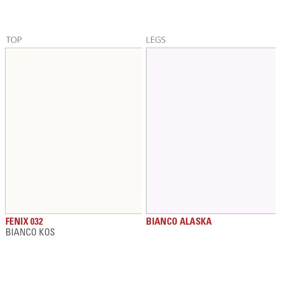 Köksbord i Fenix och vitmetall av kvalitet Made in Italy - Carlino Viadurini