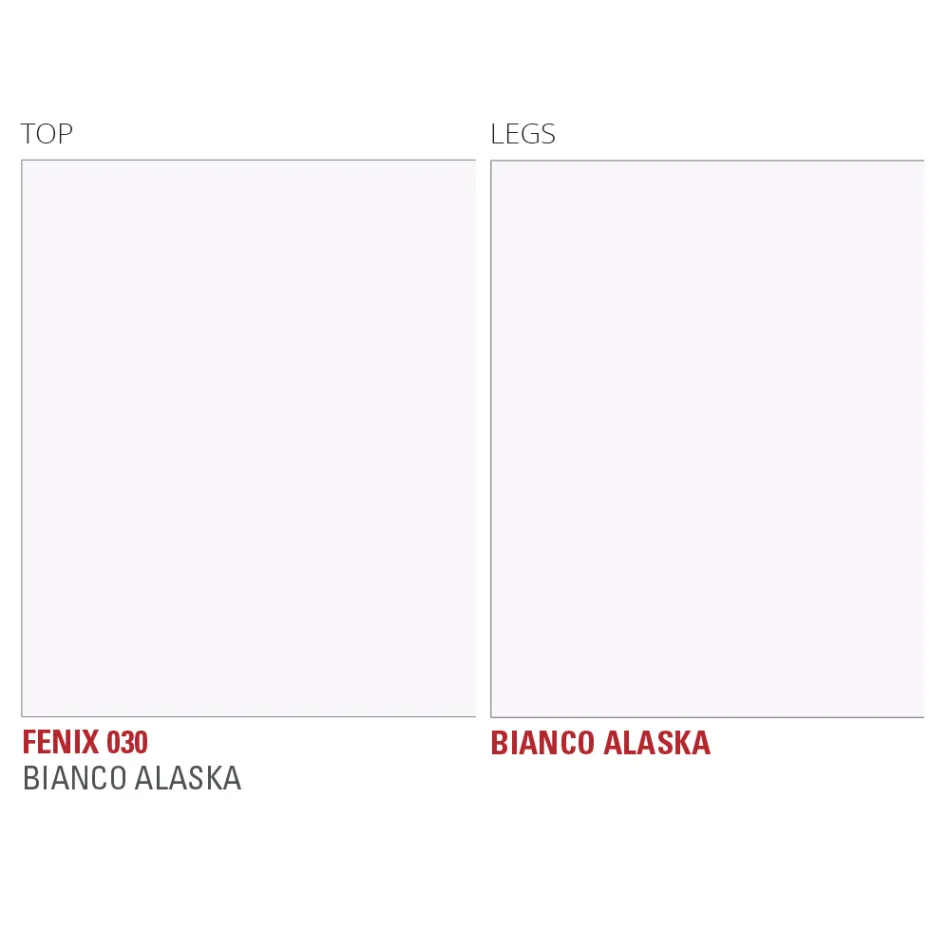 Köksbord i Fenix och vitmetall av kvalitet Made in Italy - Carlino Viadurini