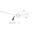 Köksbord i Fenix och vitmetall av kvalitet Made in Italy - Carlino Viadurini