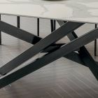 Köksbord i Laminam med metallstruktur Tillverkat i Italien - Carlino Viadurini