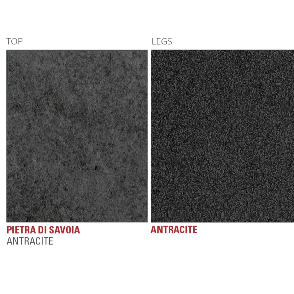 Köksbord i Laminam med metallstruktur Tillverkat i Italien - Carlino Viadurini