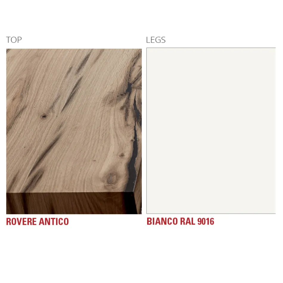 Köksbord i trä och metall Tillverkat i Italien, hög kvalitet - Dotto Viadurini