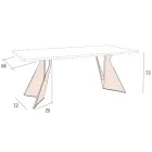 Köksbord i trä och metall Tillverkat i Italien, hög kvalitet - Dotto Viadurini