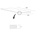 Köksbord i trä och metall Tillverkat i Italien, hög kvalitet - Dotto Viadurini