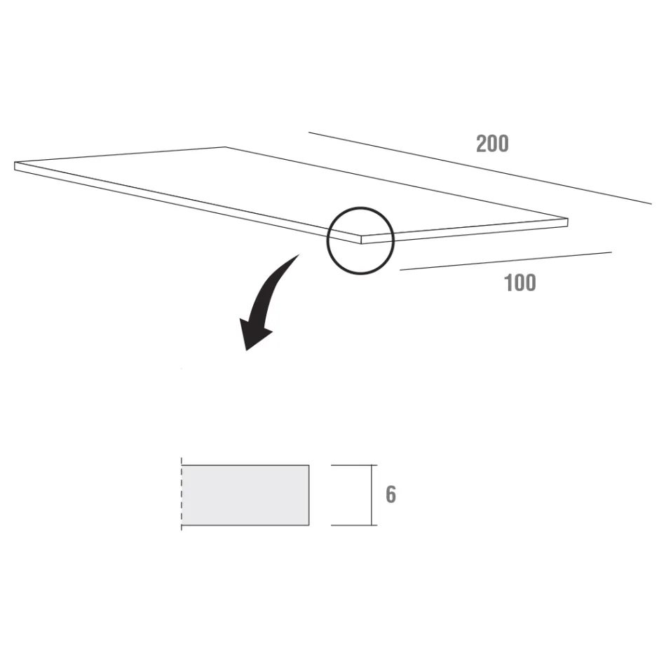 Köksbord i trä och metall Tillverkat i Italien, hög kvalitet - Dotto Viadurini