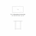 Köksbord i massivt trä och metall gjord i Italien, Flora Viadurini