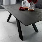 Köksbord i MDF och metall tillverkad i Italien, Wilmer Viadurini