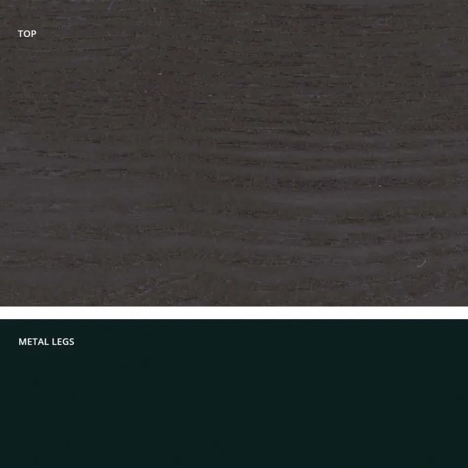 Köksbord i MDF och metall tillverkad i Italien, Wilmer Viadurini