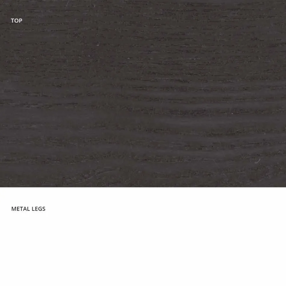 Köksbord i MDF och metall tillverkad i Italien, Wilmer Viadurini